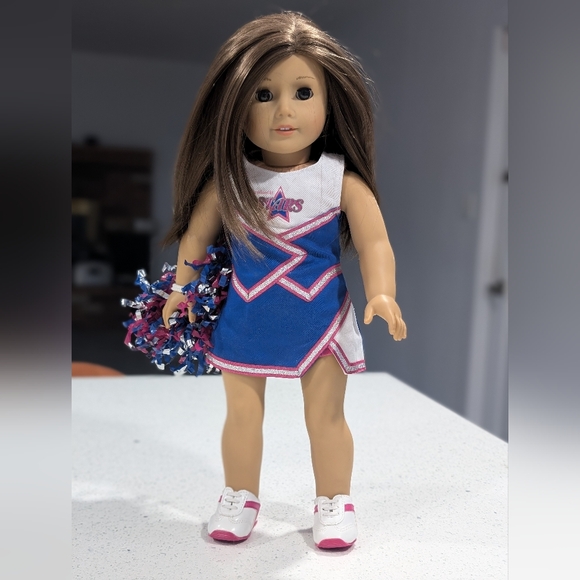 BEAUTIFUL Vintage 2014 American Girl 18" Doll Collectible CHEERLEADER Brown Hair - Picture 12 of 12
